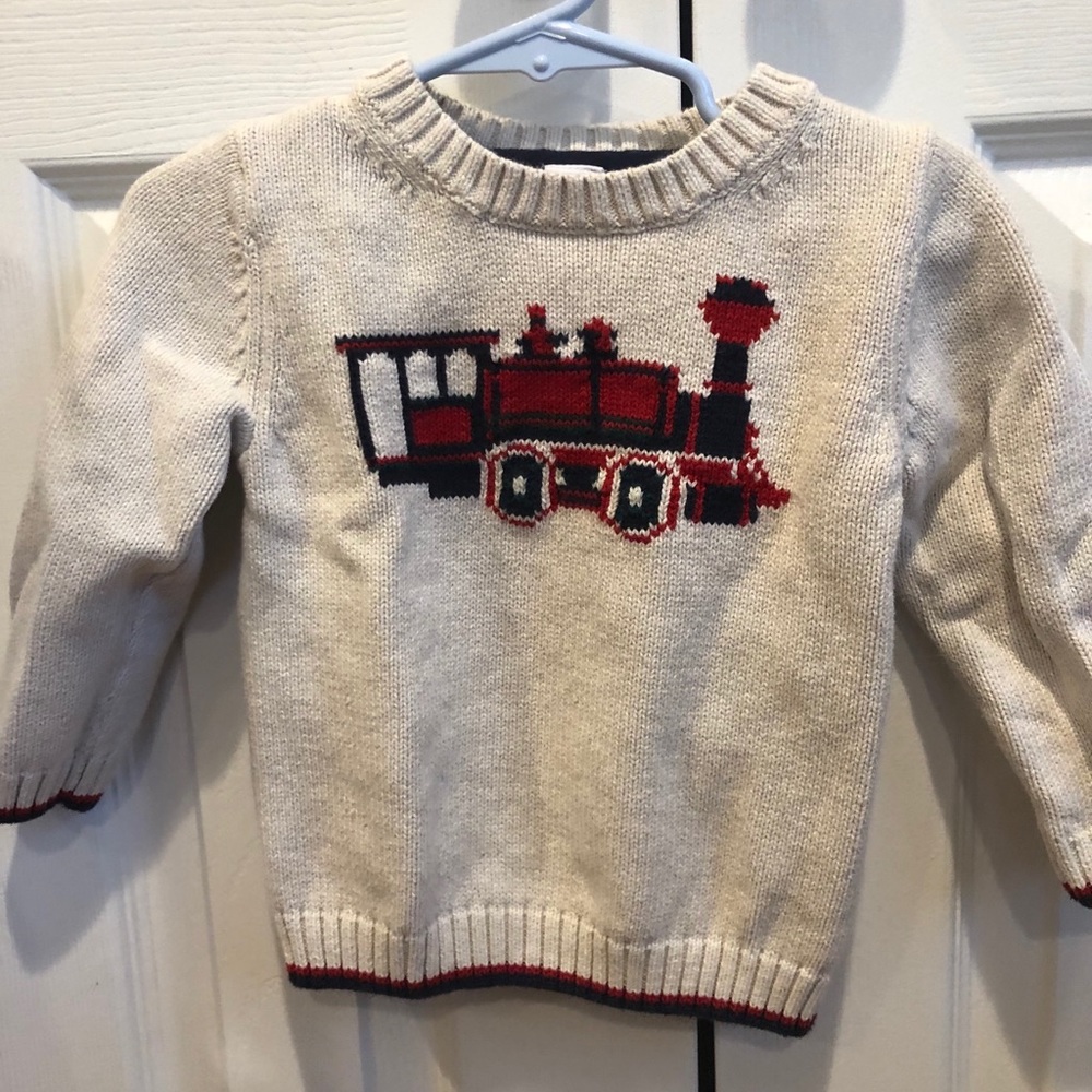 Janie and jack toddler train sweater